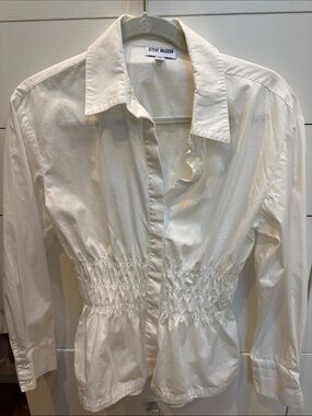 Steve Madden Off-White Button-Up Shirt